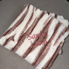 Load image into Gallery viewer, Confetti Mauve/White Minky Blanket
