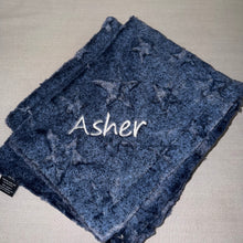 Load image into Gallery viewer, Winx + Blinx Stars Chambray Minky Blanket
