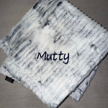 Load image into Gallery viewer, Winx + Blinx Ziggy Frost Navy Minky Blanket
