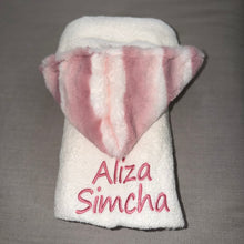 Load image into Gallery viewer, Winx + Blinx Plush Waves Woodrose Oversized Hooded Towel
