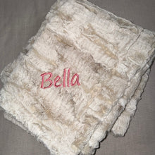 Load image into Gallery viewer, Zandino Mason Taupe Minky Blanket
