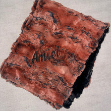 Load image into Gallery viewer, Zandino Oliver Auburn Minky Blanket

