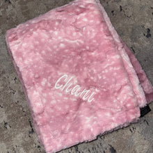 Load image into Gallery viewer, Winx + Blinx Doe Woodrose Minky Blanket
