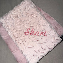 Load image into Gallery viewer, Winx + Blinx Poppy Mauve Minky Blanket
