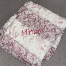 Load image into Gallery viewer, Zandino Theodore Mauve Minky Blanket

