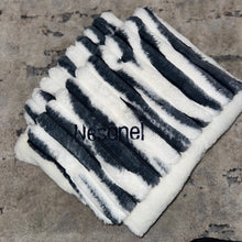 Load image into Gallery viewer, Confetti Navy/White Minky Blanket

