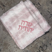 Load image into Gallery viewer, Winx + Blinx Embossed Ombre Mauve Minky Blanket
