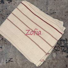 Load image into Gallery viewer, Domani Home Bande Baby Blanket Rose
