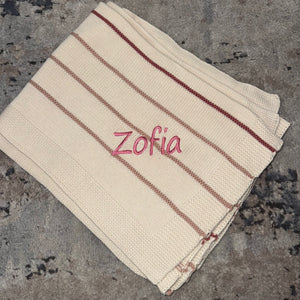 Domani Home Bande Baby Blanket Rose