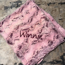 Load image into Gallery viewer, Winx + Blinx Wild Mauve Minky Blanket
