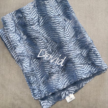 Load image into Gallery viewer, Zandino Charlotte Denim Minky Blanket
