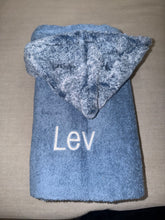 Load image into Gallery viewer, Winx + Blinx Denim Oversized Hooded Towel
