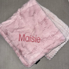 Load image into Gallery viewer, Winx + Blinx Ziggy Mauve Minky Blanket
