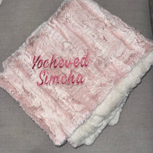 Load image into Gallery viewer, Zandino Mason Mauve Minky Blanket
