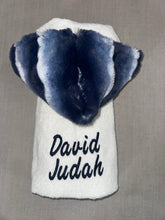 Load image into Gallery viewer, Winx + Blinx Plush Waves Navy Oversized Hooded Towel
