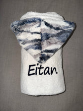 Load image into Gallery viewer, Winx + Blinx Himalayas Navy Oversized Hooded Towel
