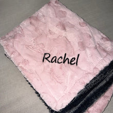 Load image into Gallery viewer, Winx + Blinx Dakota Night Rosewater Minky Blanket
