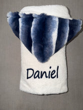 Load image into Gallery viewer, Winx + Blinx Plush Waves Navy Oversized Hooded Towel
