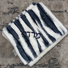 Load image into Gallery viewer, Confetti Navy/White Minky Blanket
