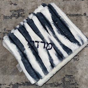 Confetti Navy/White Minky Blanket