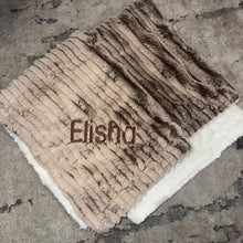 Load image into Gallery viewer, Winx + Blinx Ziggy Latte Minky Blanket
