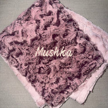 Load image into Gallery viewer, Winx + Blinx Wild Mauve Minky Blanket
