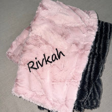 Load image into Gallery viewer, Winx + Blinx Dakota Night Rosewater Minky Blanket
