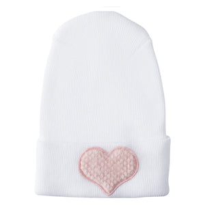 Adora Baby Hospital Hat- Fuzzy Blush Heart