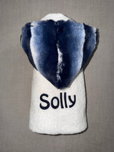 Load image into Gallery viewer, Winx + Blinx Plush Waves Navy Oversized Hooded Towel
