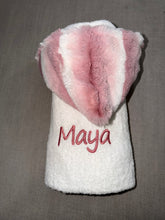 Load image into Gallery viewer, Winx + Blinx Plush Waves Woodrose Oversized Hooded Towel
