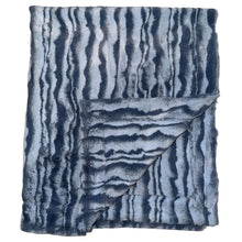 Load image into Gallery viewer, Zandino Lily Denim Minky Blanket
