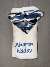 Load image into Gallery viewer, Winx + Blinx Himalayas Denim Oversized Hooded Towel
