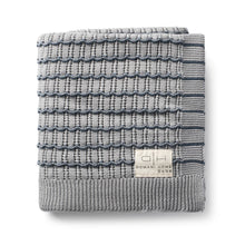 Load image into Gallery viewer, Domani Home Striated Scallop Baby Blanket- Blue
