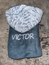 Load image into Gallery viewer, Zandino Evelyn Denim Ocean Towel Oversize Hooded Towel
