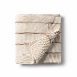 Domani Home Bande Baby Blanket Linen