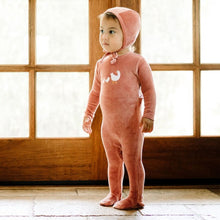 Load image into Gallery viewer, Ely&#39;s and Co Pink Velour Sherpa Ducklings Stretchie (and Bonnet)
