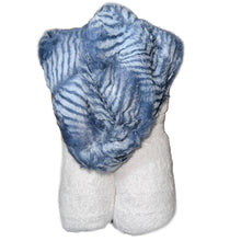 Load image into Gallery viewer, Zandino Charlotte Blue/White Towel Oversize Hooded Towel
