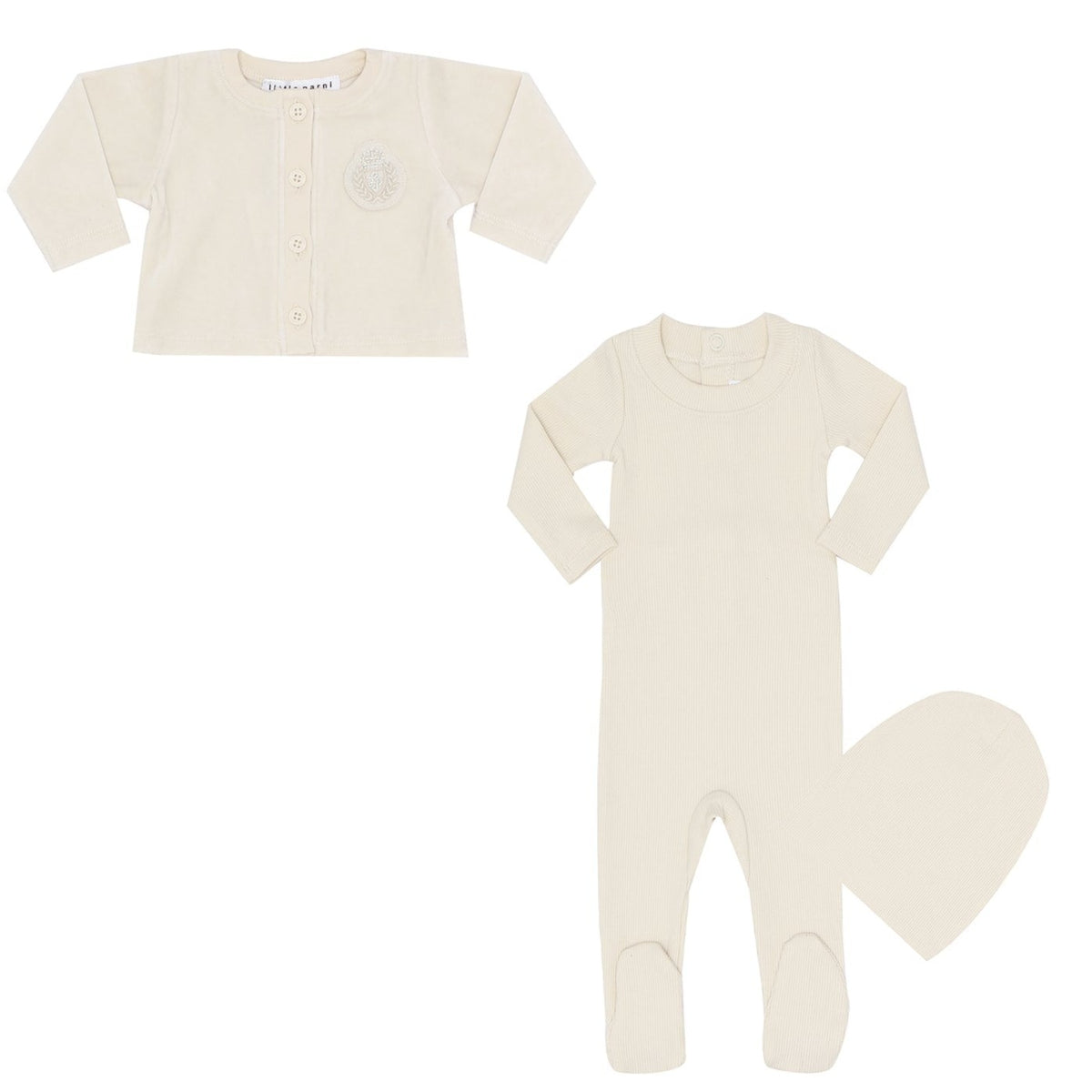 Little Parni White Ivory Baby Cardigan Set – Belle Tete Baby