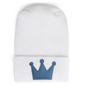 Adora Baby Hospital Hat- Linen Denim Crown