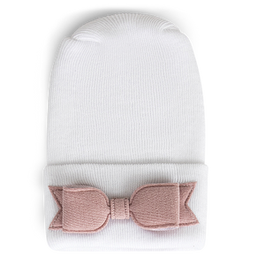 Adora Baby Hospital Hat- Linen Rose Bow