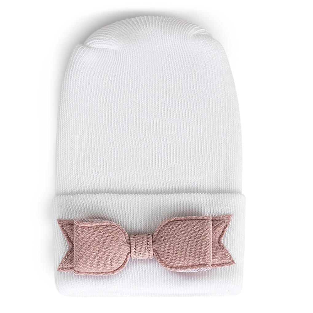 Adora Baby Hospital Hat- Linen Rose Bow