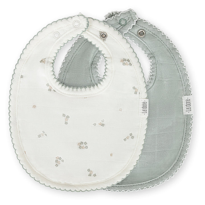 Adora Baby Muslin Bib- Mini Flower Sage