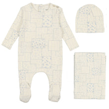 Load image into Gallery viewer, Bee &amp; Dee White Multi Floral Design Layette Set- Boy
