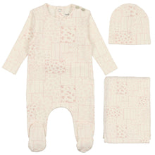 Load image into Gallery viewer, Bee &amp; Dee White Multi Floral Design Layette Set- Girl
