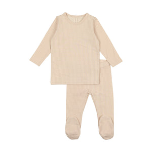 Lilette Blush Check Printed Set
