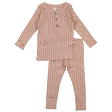 Load image into Gallery viewer, Lilette Pink/Rose Ribbed Star Lounge Set
