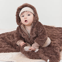 Load image into Gallery viewer, Kipp Baby Black Textured Fur Jacket

