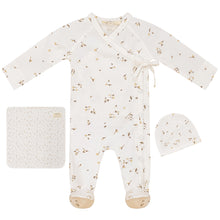 Load image into Gallery viewer, Fragile Off White Scallop Stitch Floral Layette Set
