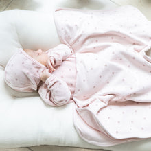 Load image into Gallery viewer, Little Fragile Baby Pink Velour Floral Layette Set
