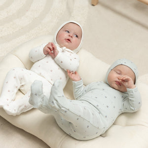 Little Fragile Skylight Velour Floral Layette Set